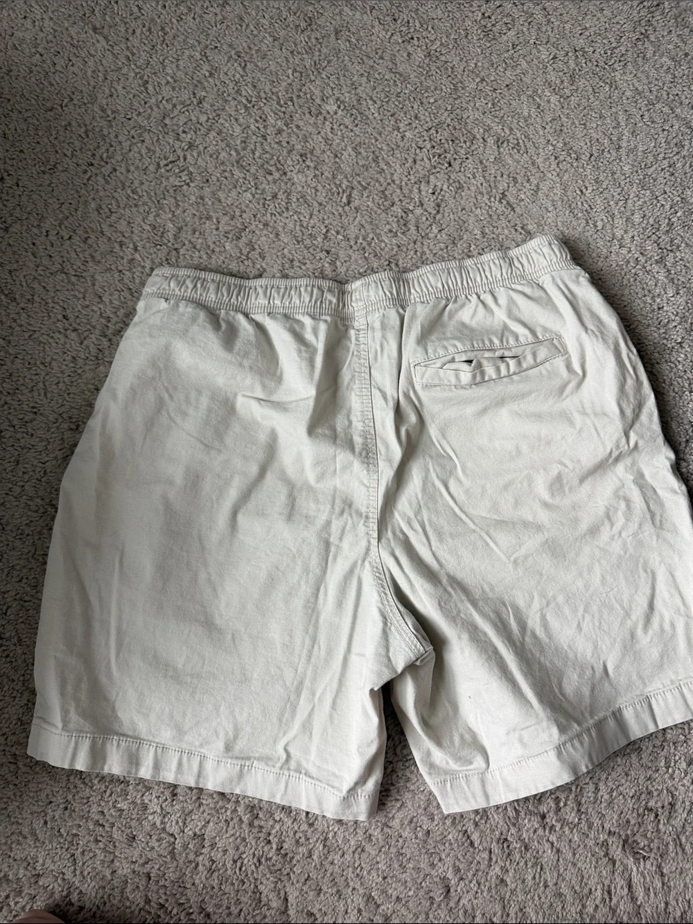 Old Navy Light Beige Men's Elastic-Waist Casual Shorts